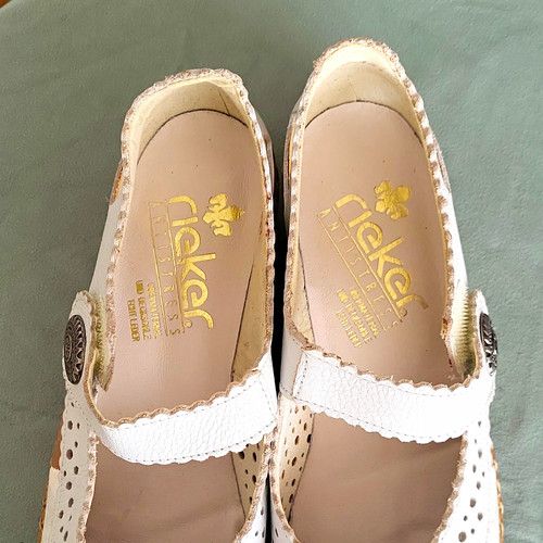 Rieker damen ballerina leder - damen,